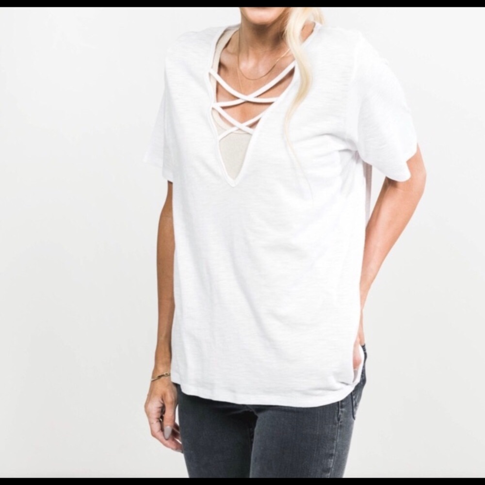 Criss cross front top